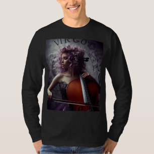 Camiseta Cello, músico de Virgo Zodiac