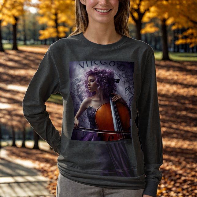 Camiseta Cello, músico de Virgo Zodiac (Subido por el creador)