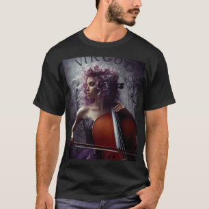 Camiseta Cello, músico de Virgo Zodiac