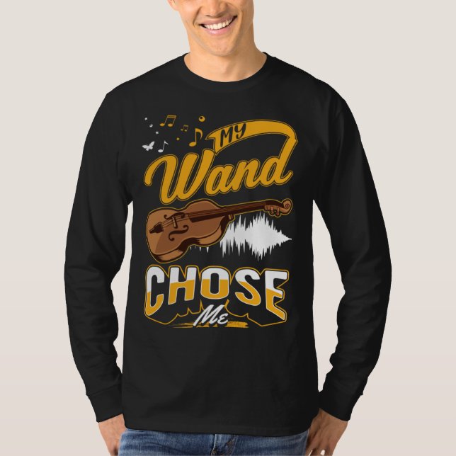 Camiseta Cello My wand chose me Cellist Cello (Anverso)