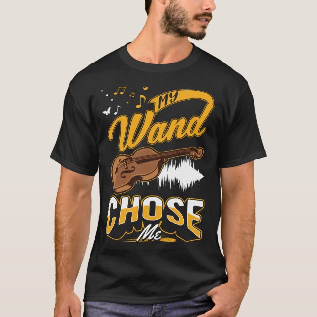 Camiseta Cello My wand chose me Cellist Cello (Anverso)