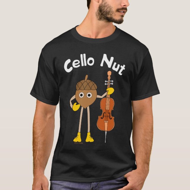 Camiseta Cello Nut Text (Anverso)