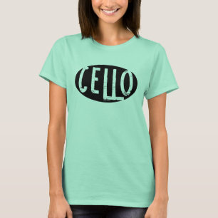 Camiseta Cello Oval Rough Text