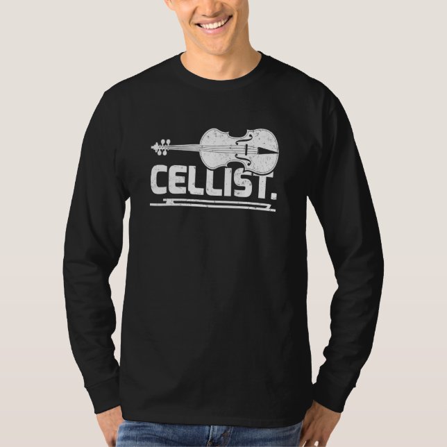 Camiseta Cello Player Orchestra Music Cellist (Anverso)