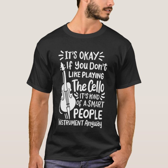 Camiseta Cello Player Smart People Cellist (Anverso)