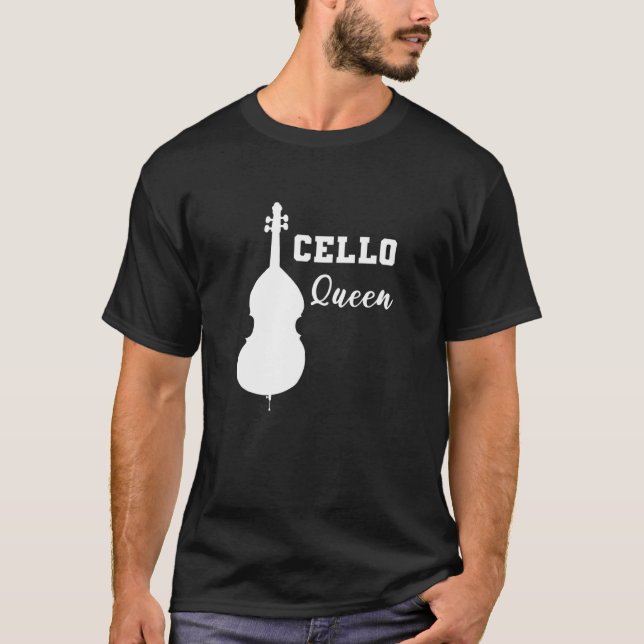 Camiseta Cello Queen Instrumentalist (Anverso)