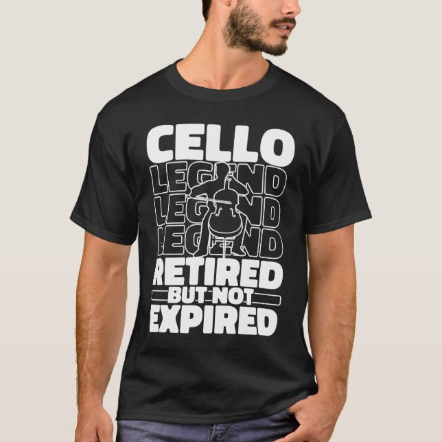 Camiseta Cello Retirada Orquesta Violincello Cellist (Anverso)