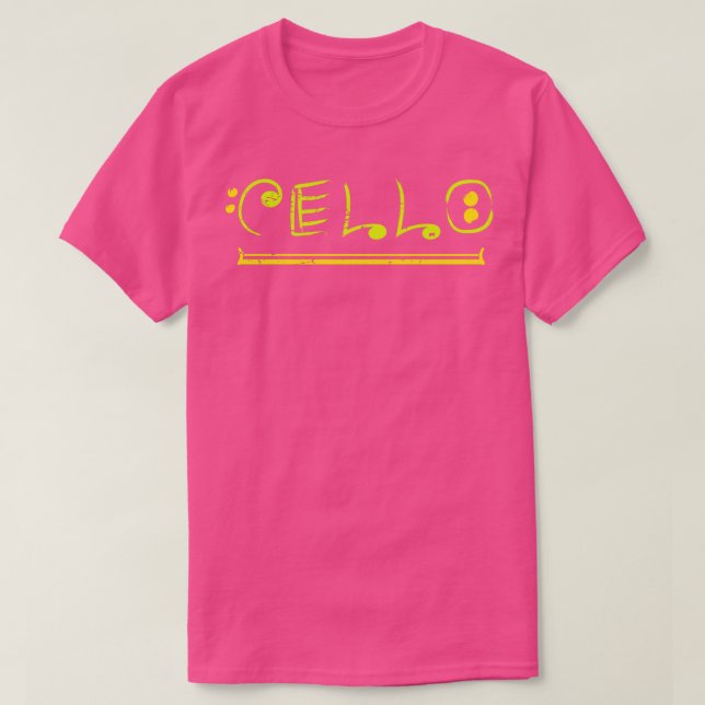 Camiseta Cello String Art Cellist Gift Idea Cello Player Ye (Diseño del anverso)