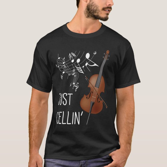 Camiseta Cello String Instrumento Cellist Humor violoncello (Anverso)