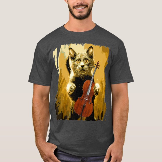 Camiseta Cello Violoncello Cellist Gift Funny Musical (Anverso)