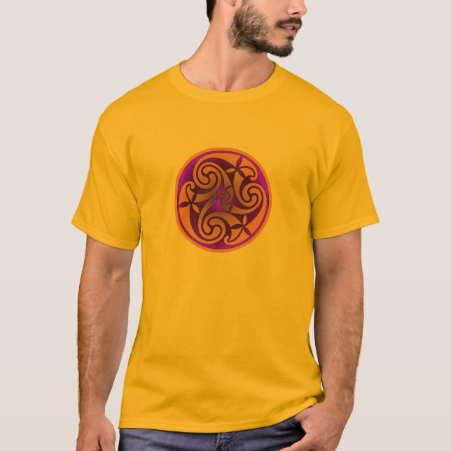 Camiseta Celtic Art Spiral Design T-Shirt (Anverso)