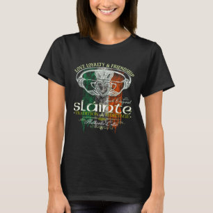 Camiseta Celtic Claddagh Slainte Grunge Bandera Irlandesa S