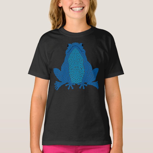 Camiseta Celtic Frog - blue (Anverso)