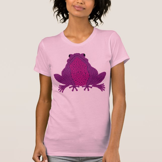 Camiseta Celtic Frog - Purple (Anverso)