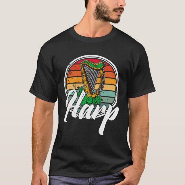 Camiseta Celtic Harp Instrument Plucked String Harpist Musi (Anverso)