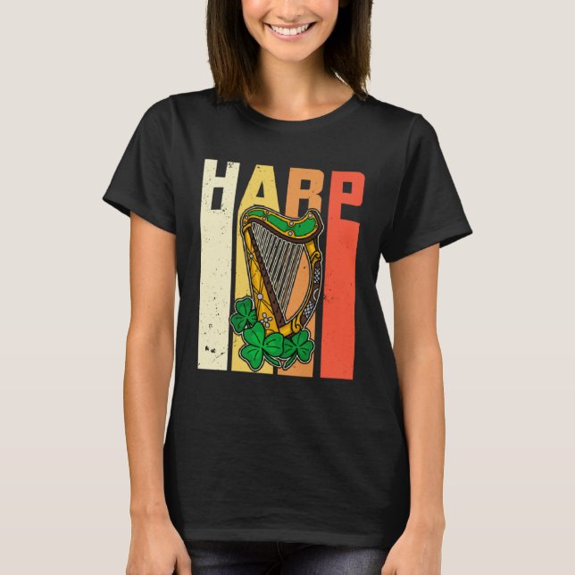 Camiseta Celtic Harp Instrument Plucked String Harpist Musi (Anverso)