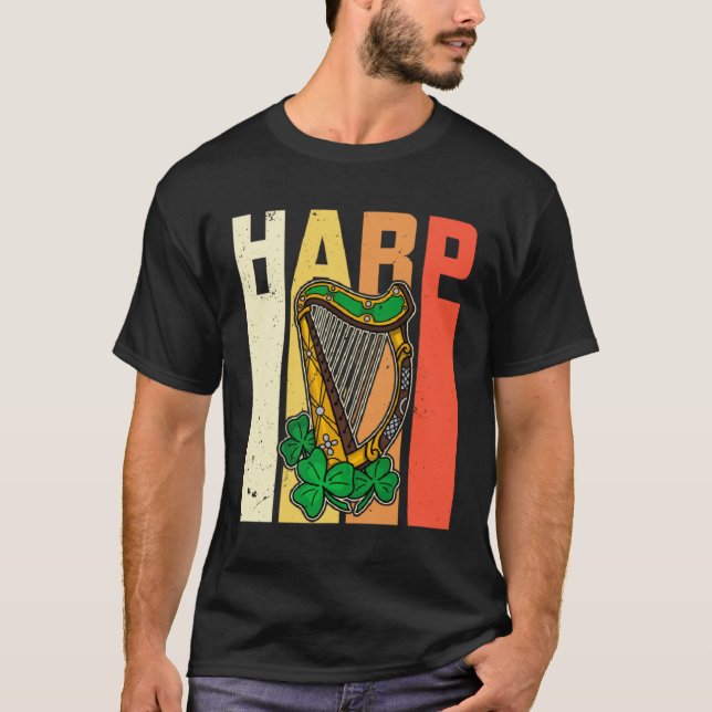 Camiseta Celtic Harp Instrument Plucked String Harpist Musi (Anverso)