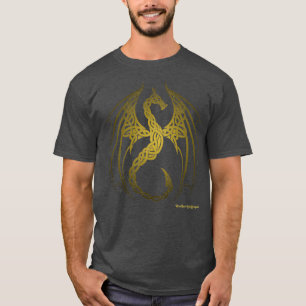 Camiseta Celtic knot Dragon Gold