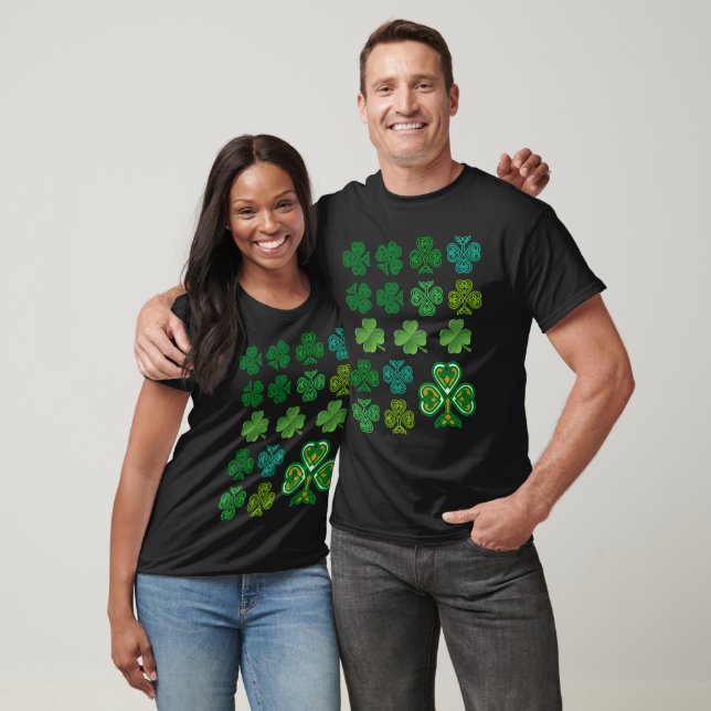 Camiseta Celtic Knot Shamrocks Clover St. Patricks Day  (Unisexo)