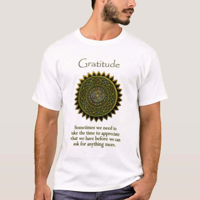 Camiseta Celtic Triskele de la gratitud (Anverso)