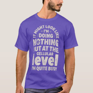Camiseta Célula de ciencias de la biología perezosa de biól