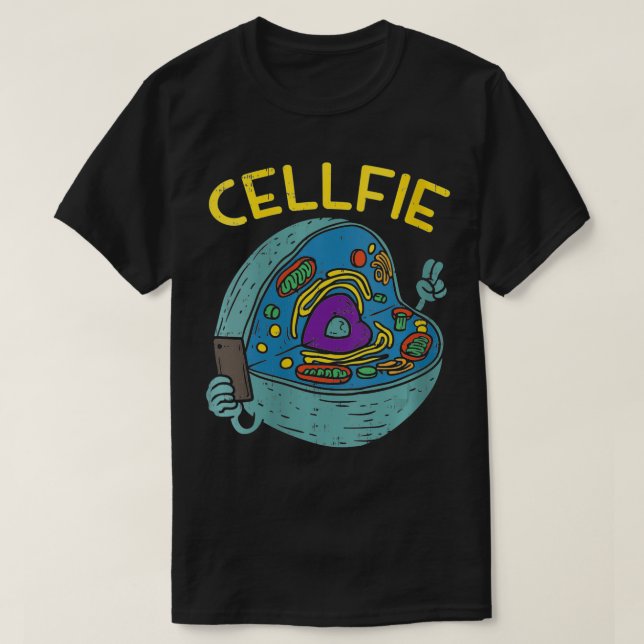 Camiseta Célula femenina Fie Graciosa Cellfie Selfie Scienc (Diseño del anverso)