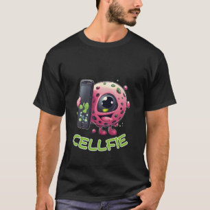 Camiseta Celular Cellfie divertida Selfie Biology Science T