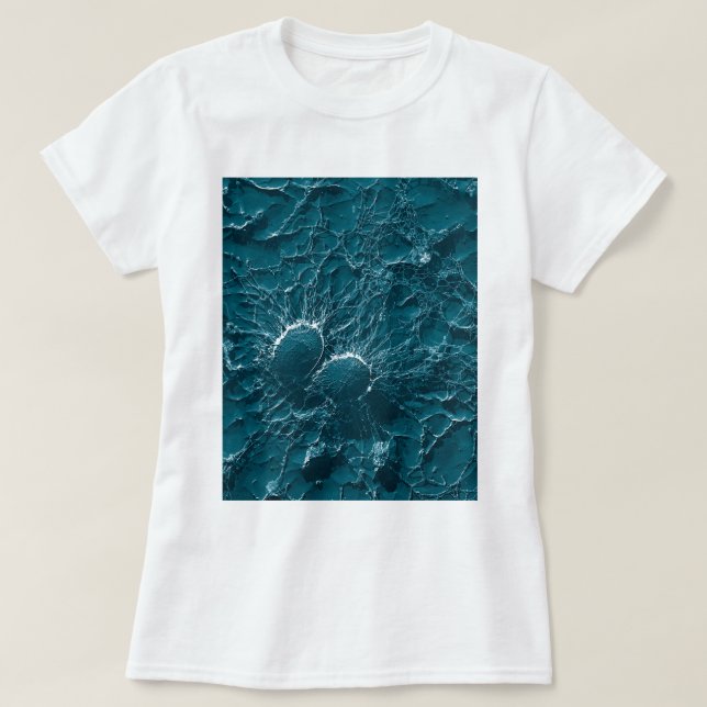 Camiseta Células bacterianas del cierre del estafilococo (Diseño del anverso)