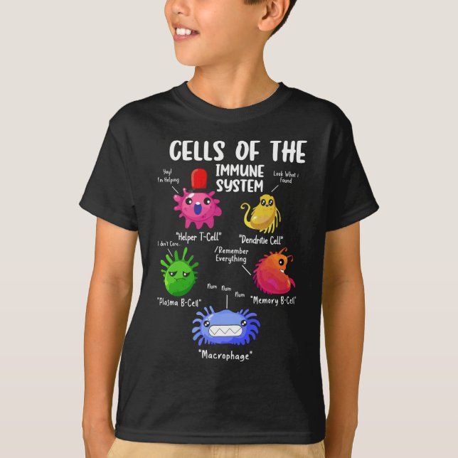 Camiseta Células De La Biología De Los Sistemas Inmunes (Anverso)