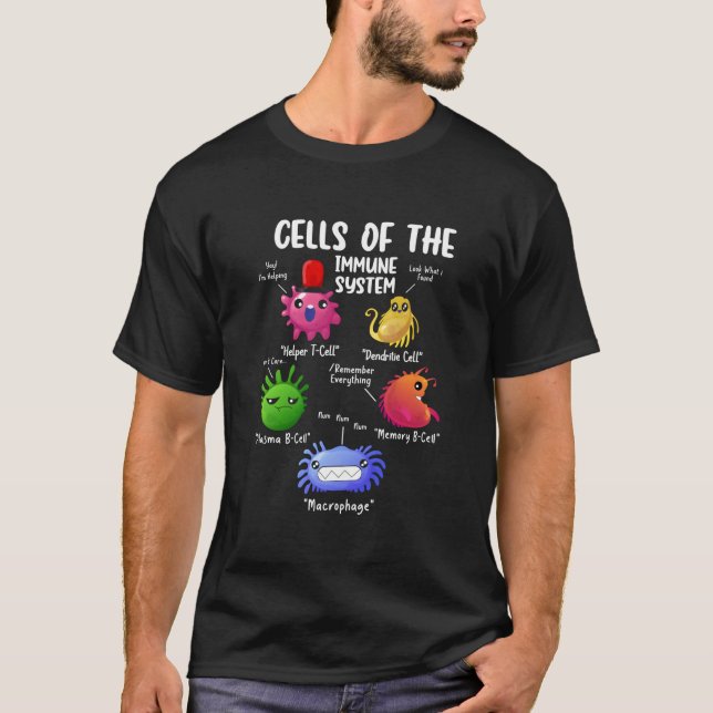 Camiseta Células De La Biología De Los Sistemas Inmunes (Anverso)