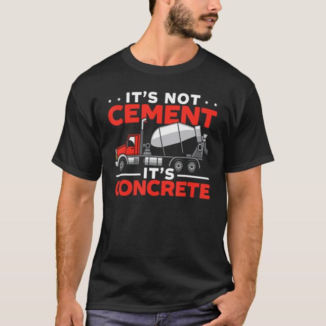 Camiseta Cement Mixer Truck Driver Job Profession Construct (Anverso)