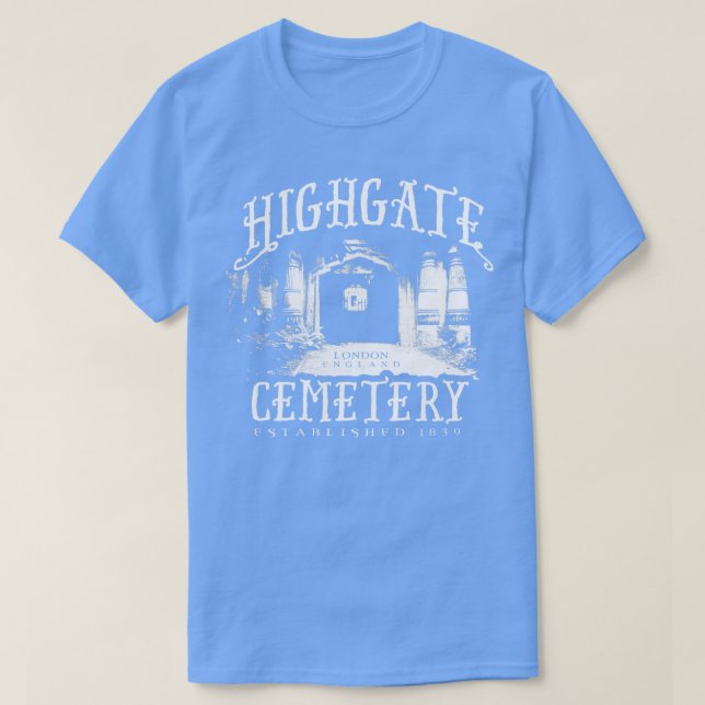 Camiseta Cementerio de Highgate (Diseño del anverso)