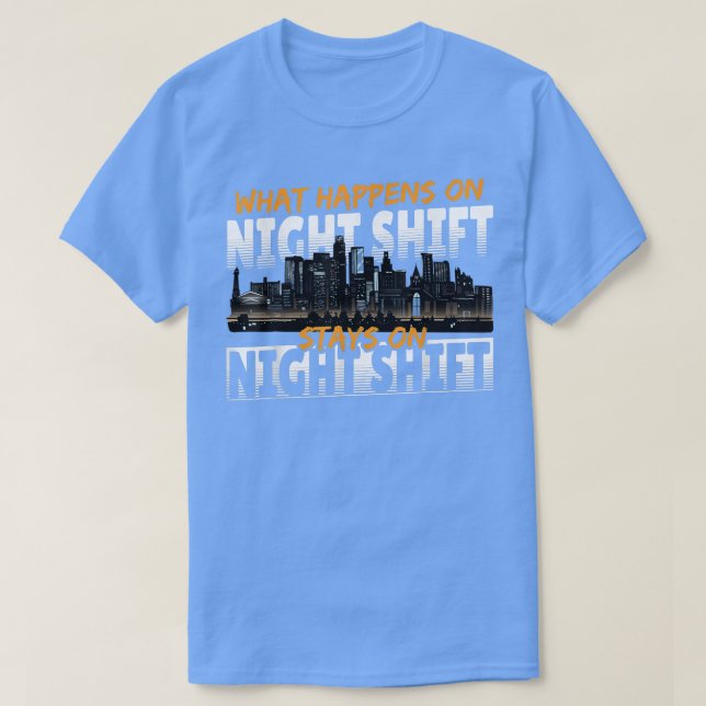 Camiseta Cementerio De Los Trabajadores Del Turno De Noche  (Diseño del anverso)