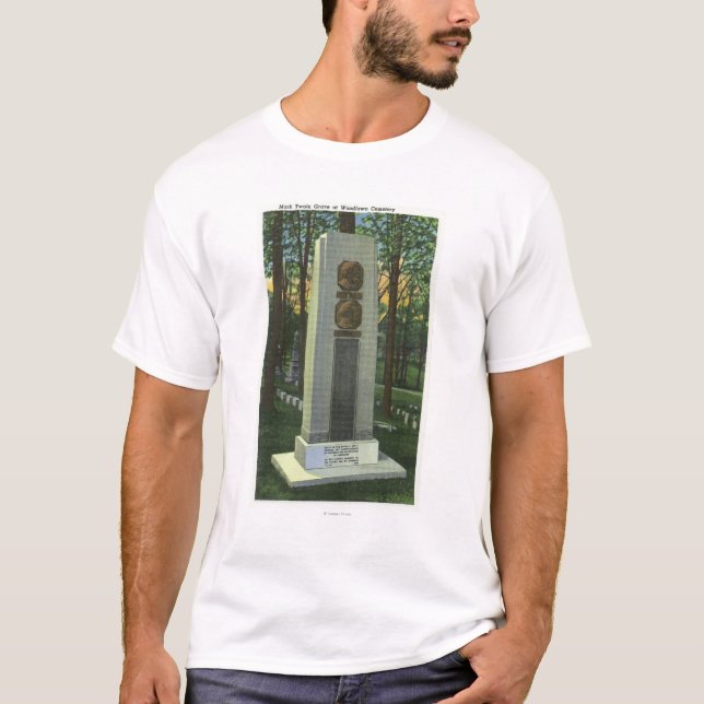 Camiseta Cementerio de Woodlawn, escena de la lápida (Anverso)