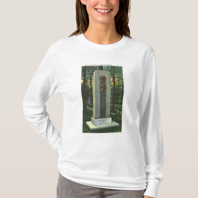 Camiseta Cementerio de Woodlawn, escena de la lápida (Anverso)
