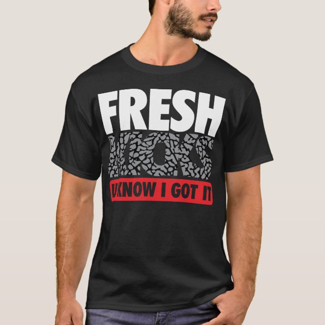 Camiseta Cemento blanco de los retrocesos frescos (Anverso)