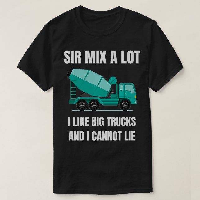 Camiseta Cemento de concreto Mier Cement Mier Truck Driver  (Diseño del anverso)