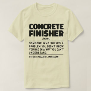 Camiseta Cemento de hormigón fininisher Noun Cement Funny S