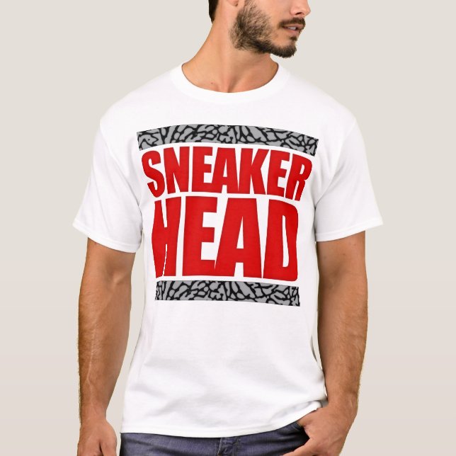 Camiseta Cemento del rojo del fuego de Sneakerhead (Anverso)