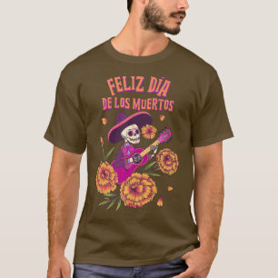Camiseta Cempazú, músico de esqueleto de Feliz Día de Los M