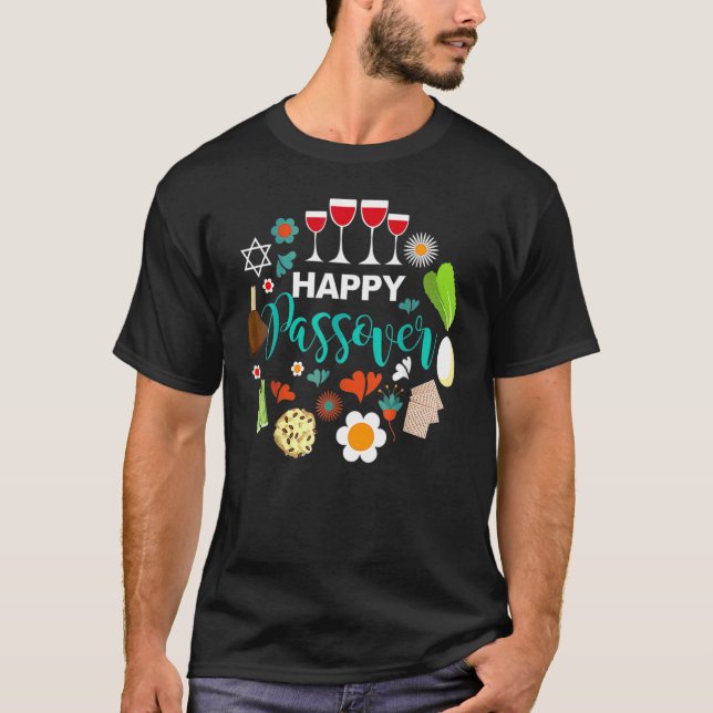 Camiseta Cena 2 Feliz Passover Meal Seder (Anverso)