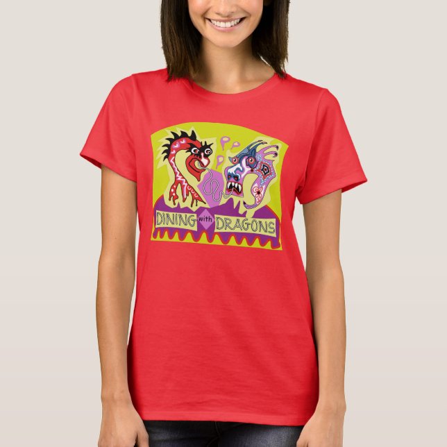 Camiseta Cena con los dragones (Anverso)