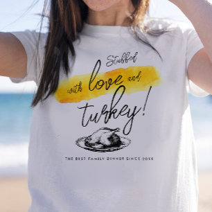 Camiseta Cena de Acción de Gracias de Guay retro vintage Tu