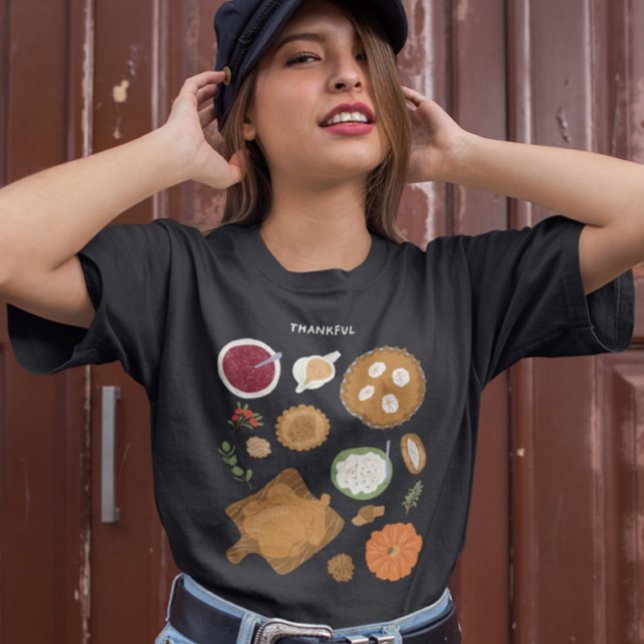 Camiseta Cena de Acción de Gracias Otoño (Subido por el creador)