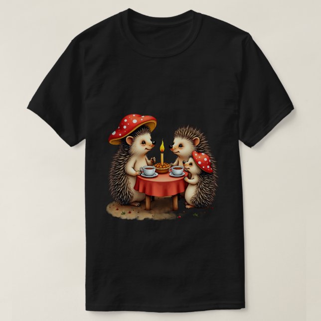 Camiseta Cena de erizo (Diseño del anverso)