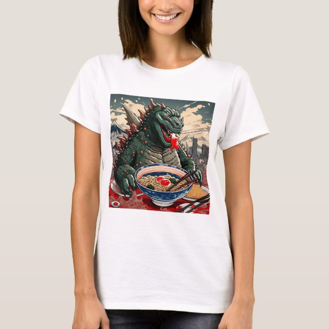 Camiseta Cena de Godzilla (Anverso)