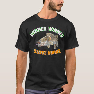 Camiseta Cena de lucioperca GANADOR GANADOR Pesca Frita