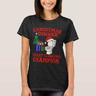 Camiseta Cena de Navidad Inodoro Atascado Chamon _ Divertid