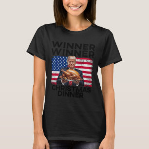 Camiseta Cena de Navidades ganadores de Trump con humor M