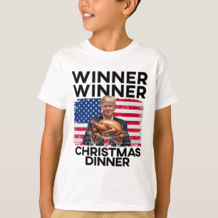 Camiseta Cena de Navidades ganadores de Trump con humor M